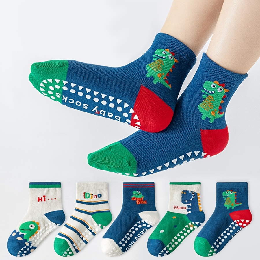 Anti Blister Sock - 5 paar vloersokken Cartoon lijm vloersokken