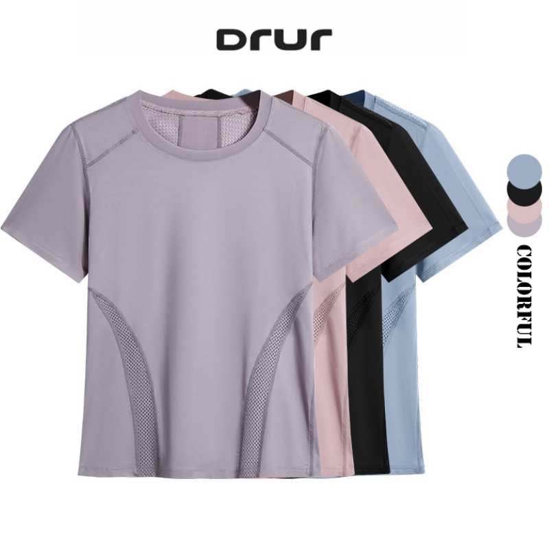 Running Gear Women - DRUR Zomer Lichtgewicht Running T-shirt Dames