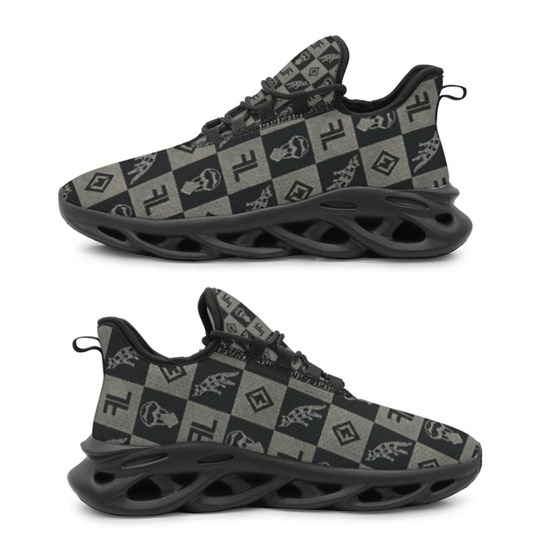 Running Gear Women - Dames Heren Hardloopschoenen Sportschoenen, Schaakbordpatroon, Stijlvol